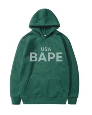 USA BAPE Green Hoodie