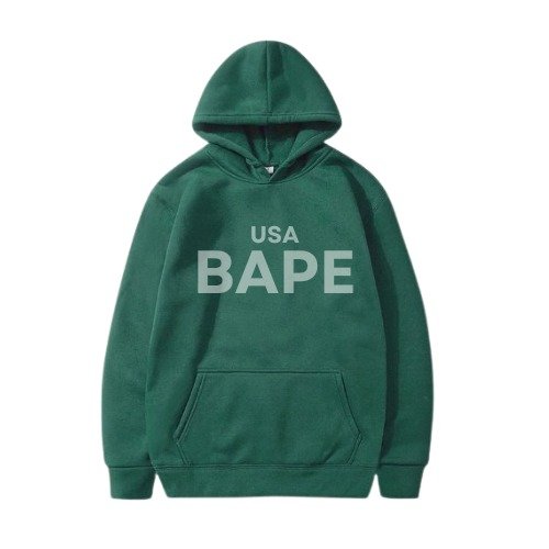USA BAPE Green Hoodie