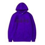 Purple Graphic Hoodie with “USA BAPE”