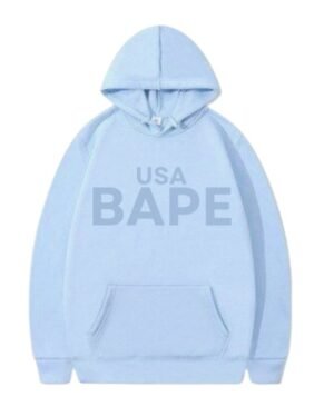 USA BAPE Blue Hoodie
