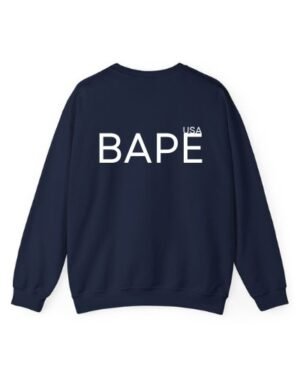 BAPE USA Navy Blue Sweatshirt