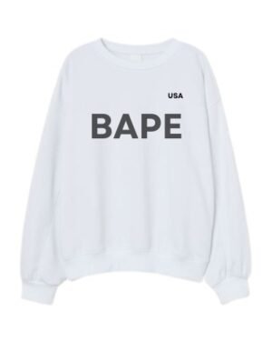 BAPE USA White Sweatshirt
