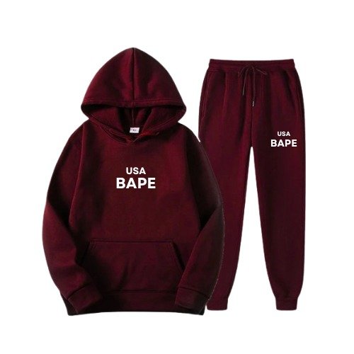 BAPE® USA Relaxed Fit Hoodie and Jogger Tracksuit